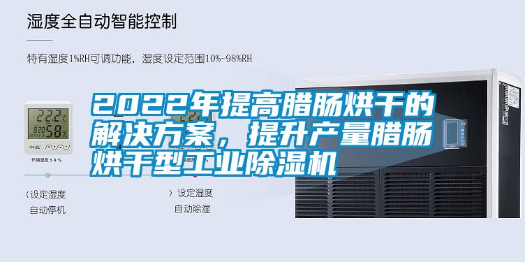 2022年提高臘腸烘干的解決方案,提升產量臘腸烘干型工業除濕機