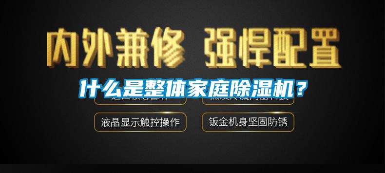 什么是整體家庭除濕機?