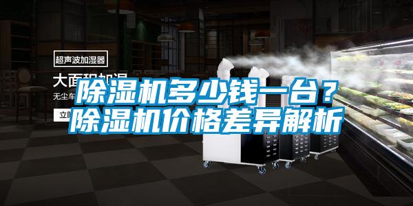 除濕機多少錢一臺?除濕機價格差異解析