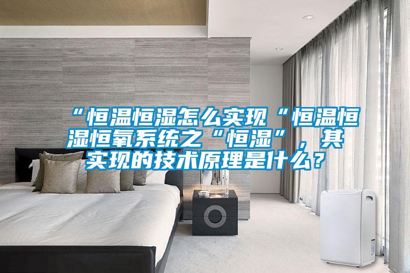 “恒溫恒濕怎么實(shí)現(xiàn)“恒溫恒濕恒氧系統(tǒng)之“恒濕”，其實(shí)現(xiàn)的技術(shù)原理是什么？