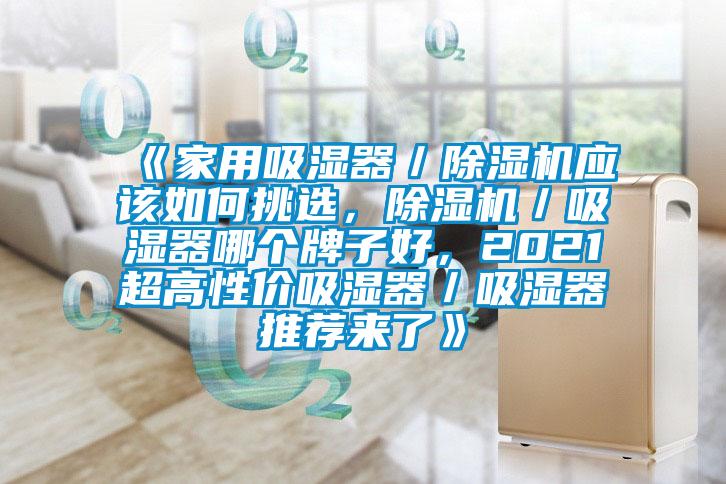 《家用吸濕器/除濕機(jī)應(yīng)該如何挑選,除濕機(jī)/吸濕器哪個牌子好,2021超高性價(jià)吸濕器/吸濕器推薦來了》