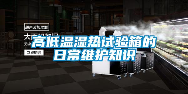 高低溫濕熱試驗(yàn)箱的日常維護(hù)知識