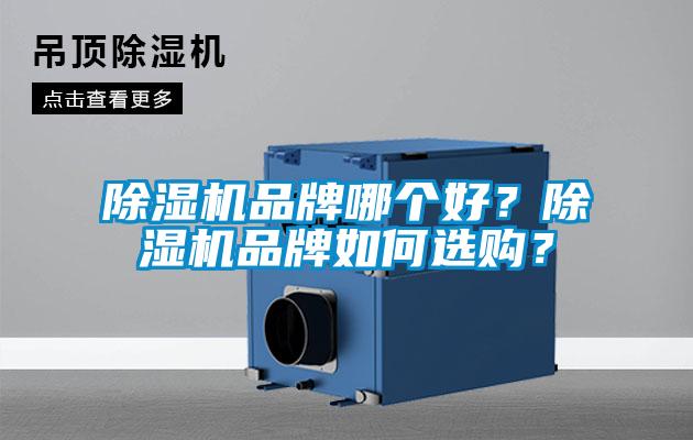 除濕機品牌哪個好？除濕機品牌如何選購？