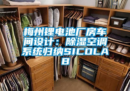 梅州鋰電池廠房車間設(shè)計(jì):除濕空調(diào)系統(tǒng)歸納SICOLAB