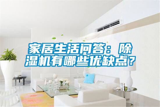 家居生活問答:除濕機有哪些優缺點?
