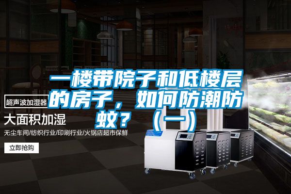 一樓帶院子和低樓層的房子，如何防潮防蚊？（一）